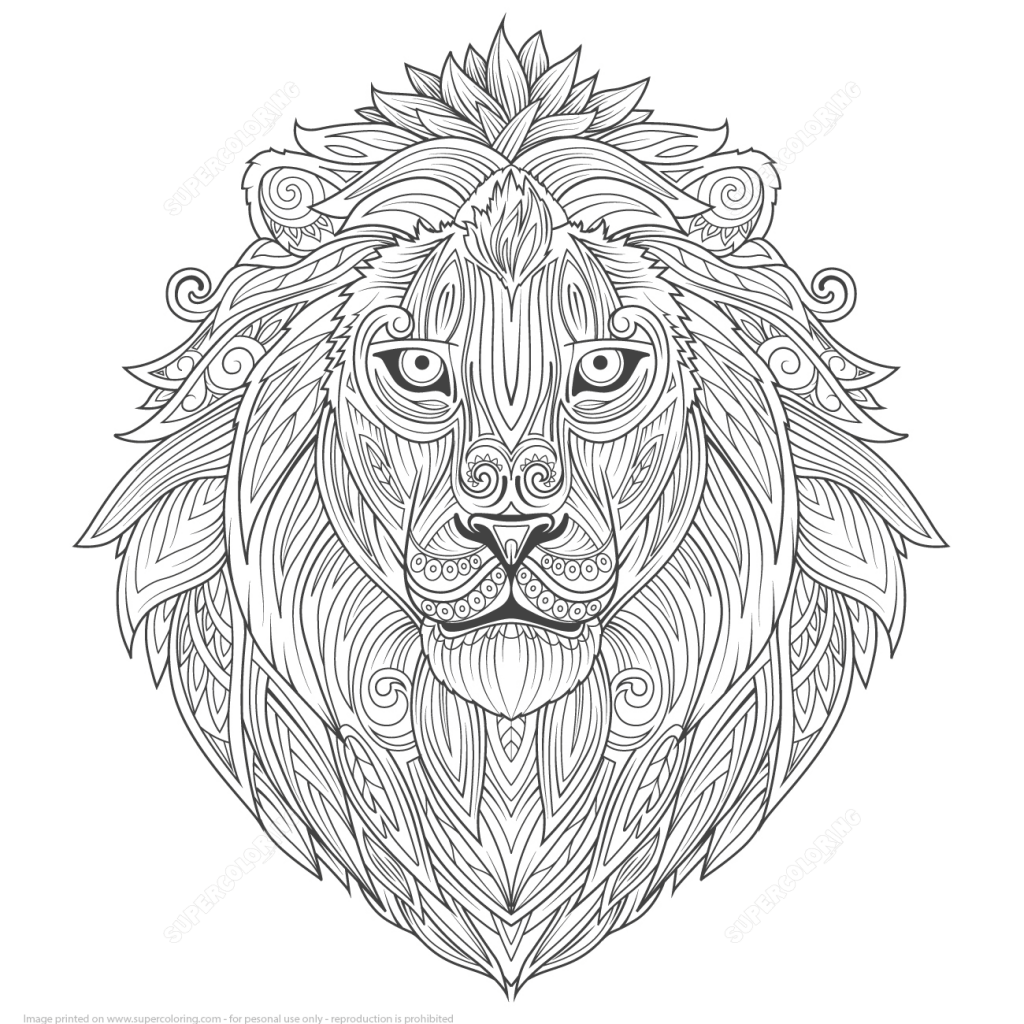 1024x1024 Free Zentangle Coloring Pages