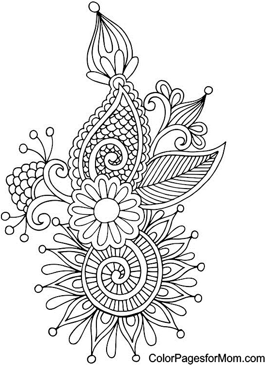 547x753 Abstract Doodle Zentangle Coloring Pages Colouring Adult Detailed