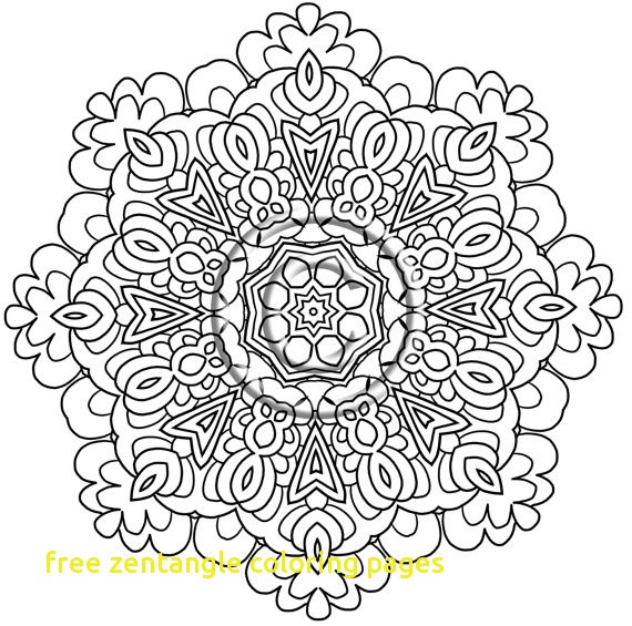 570x565 Free Zentangle Coloring Pages With Plex Elephant Coloring Pages