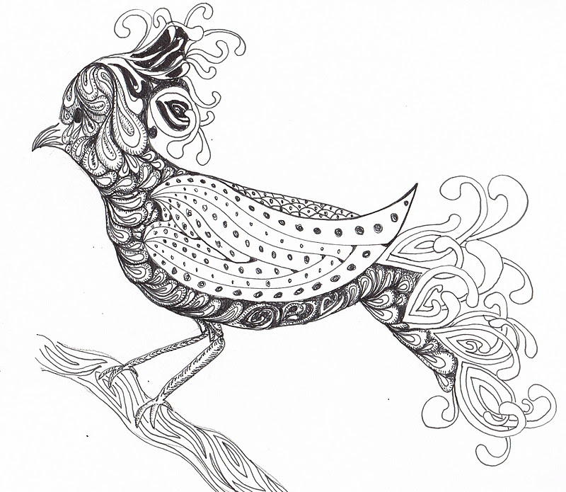 800x695 Hard Zentangle Coloring Pages