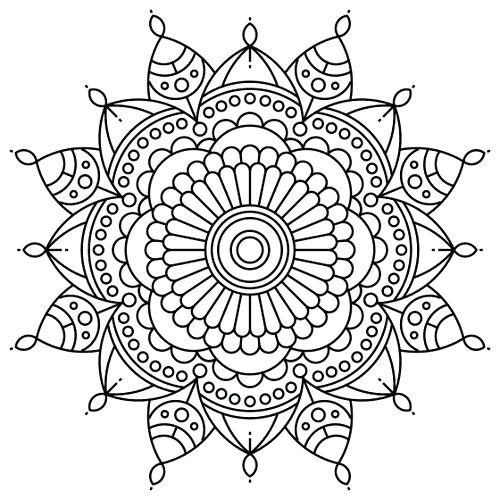 500x500 Zentangle Coloring Pages Printable Image Printable Zentangle