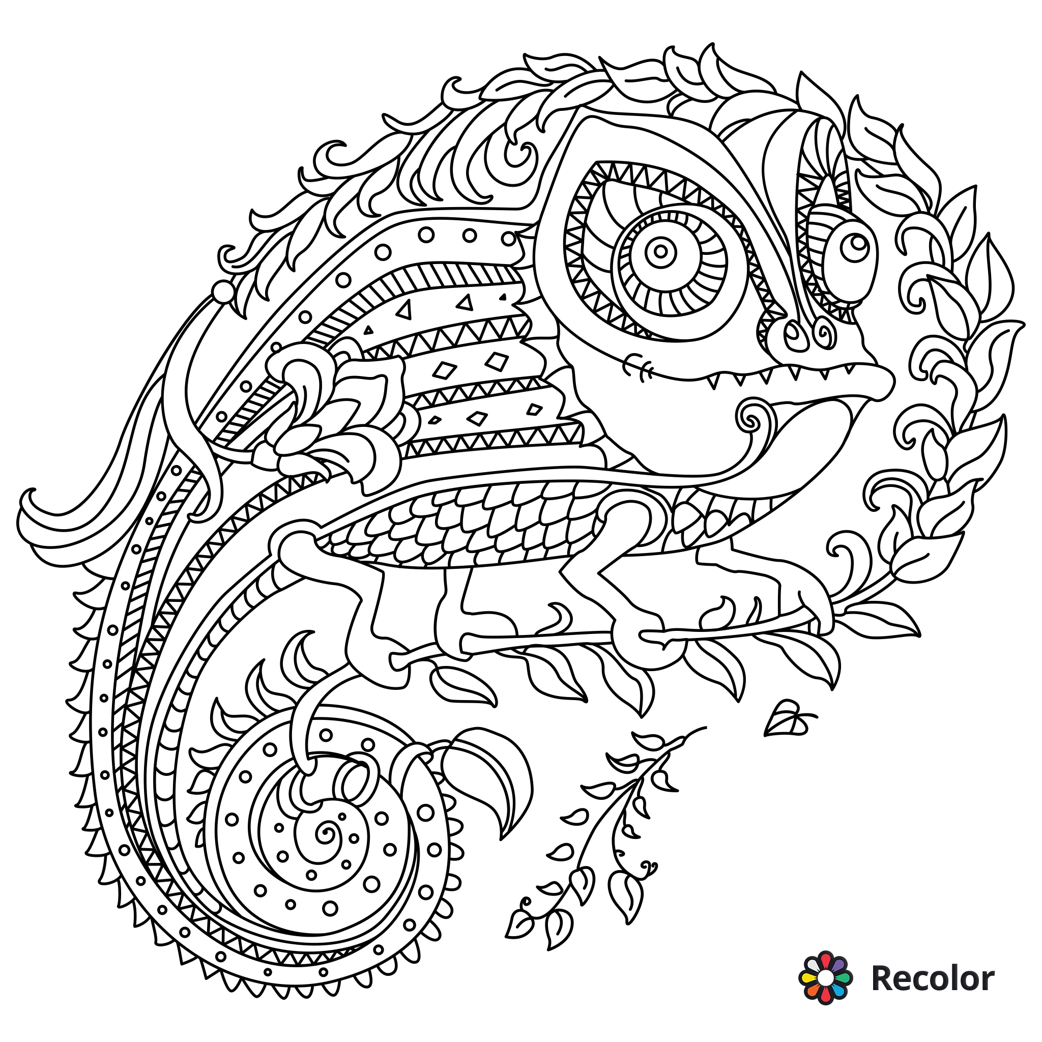 2048x2048 Abstract Doodle Zentangle Coloring Pages Colouring Adult Detailed