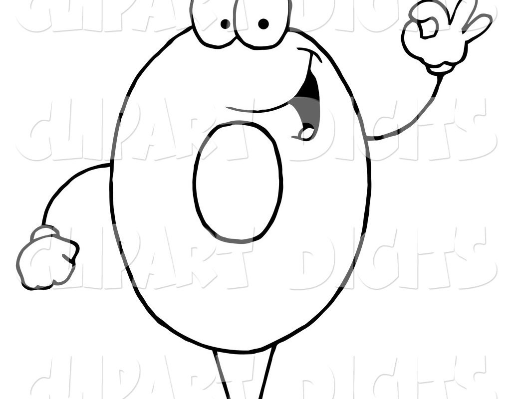 1024x800 Number 0 Color Page Create Printout Or Download Learning Coloring