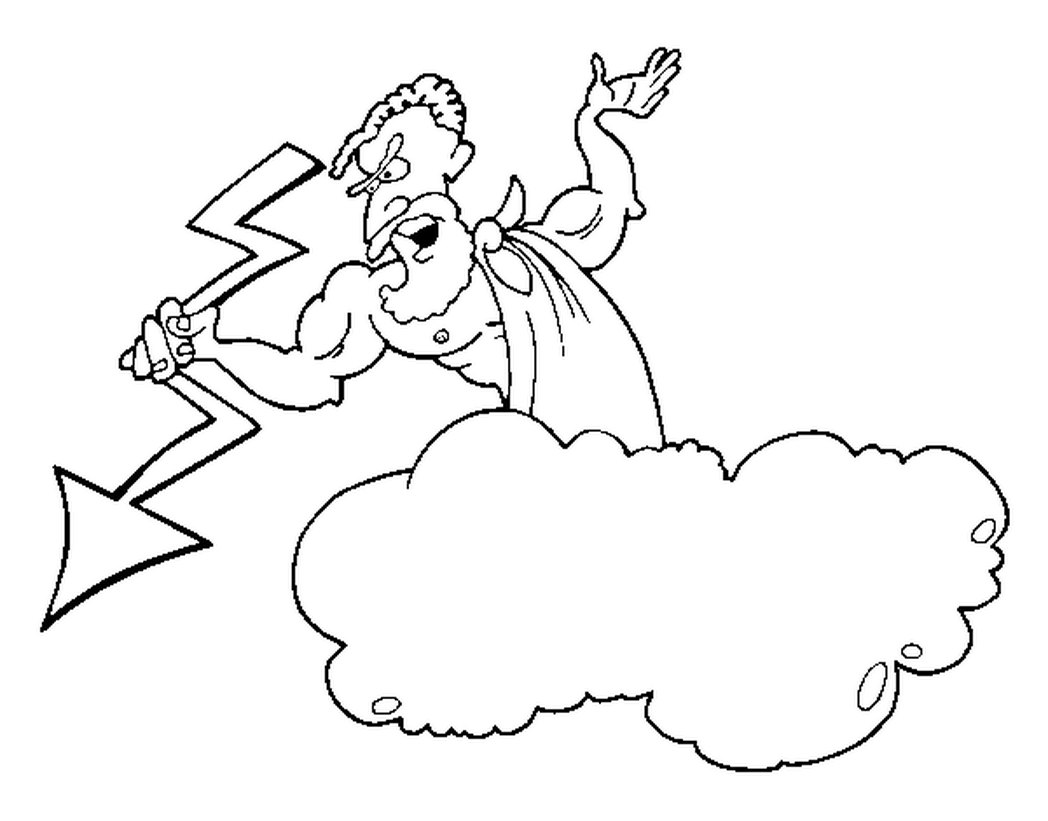 1048x821 Zeus Coloring Page