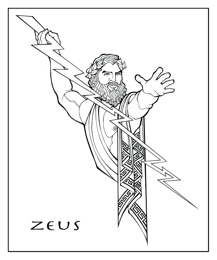 750x900 Zeus Coloring Page By Statue Of Zeus At Olympia Coloring Page