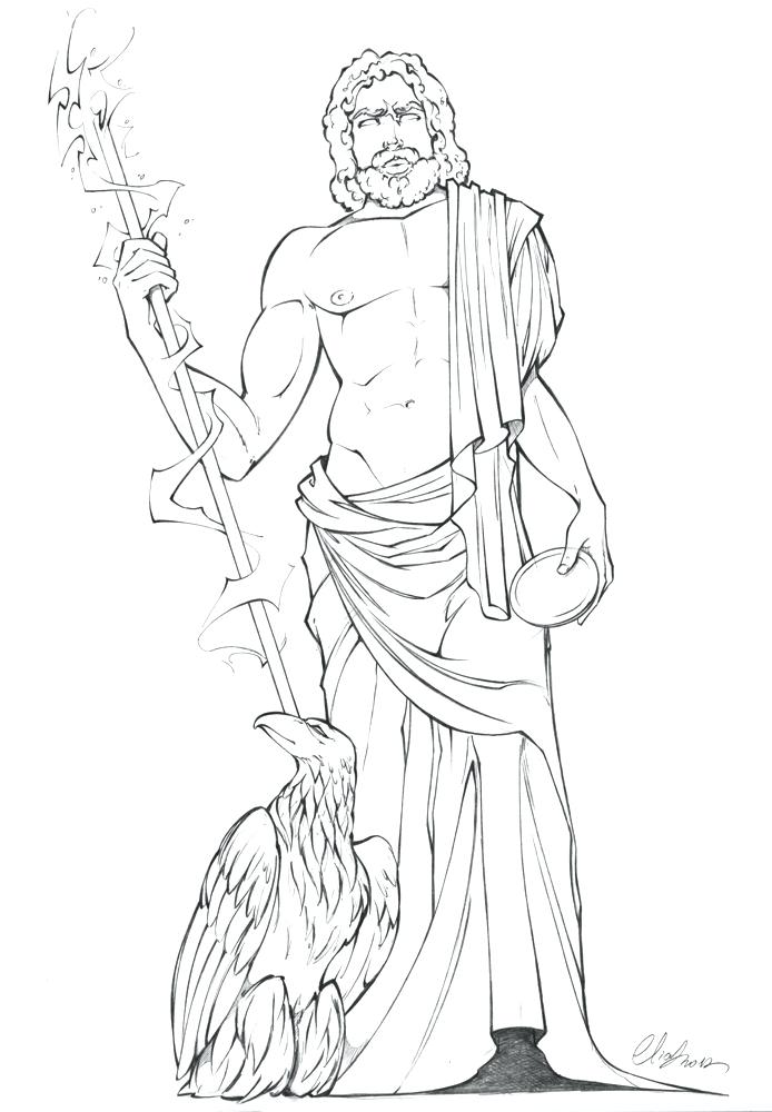 694x1000 Outstanding Zeus Coloring Page Fascinating Coloring Page About