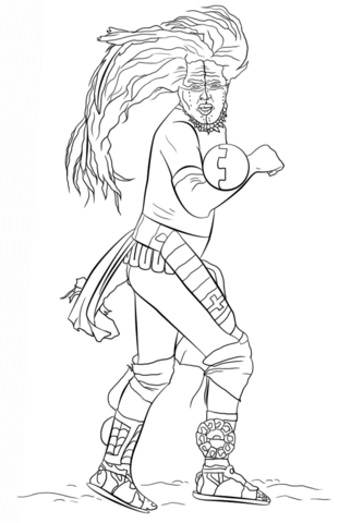 333x480 Voladores Coloring Page