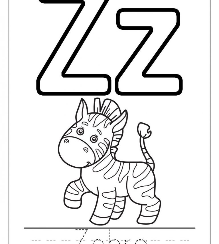 768x855 Free Coloring Pages Letter A Fresh Copy Z Is For Zipper Book