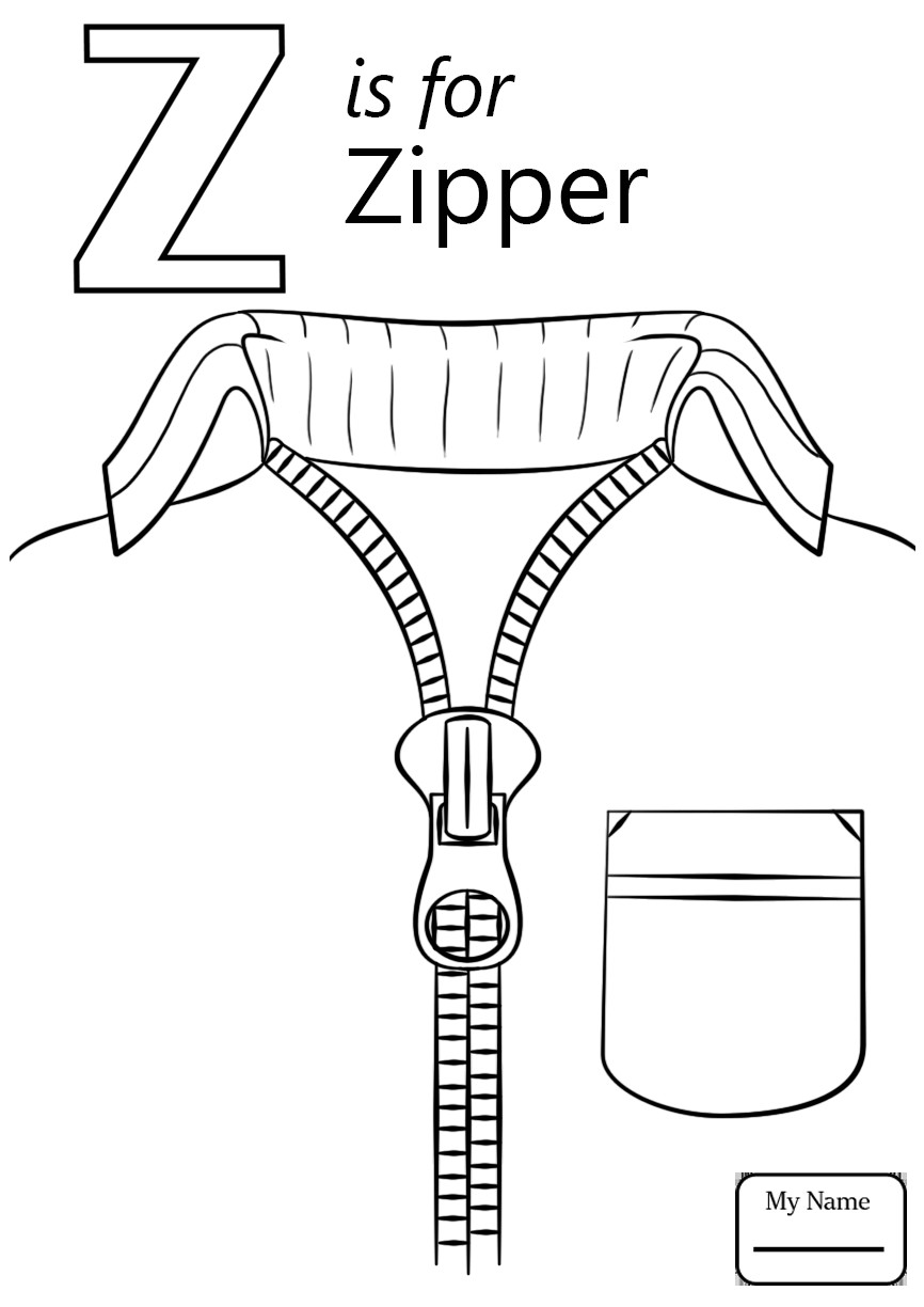 866x1224 Happy The Letter Z Coloring Pages 1968 Unknown Resolutions