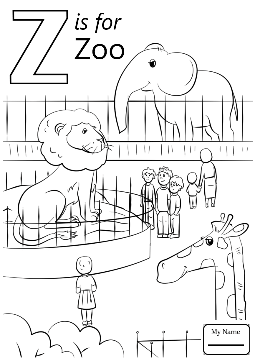 866x1224 Letter Z Coloring Page Freecolorngpages Co At Pages
