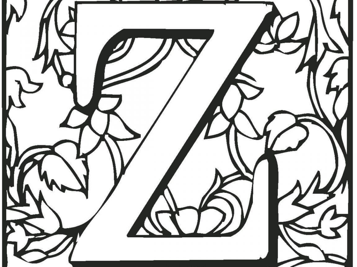 1152x864 Alphabet Letter Z Coloring Page Free English Pages Printable Kids