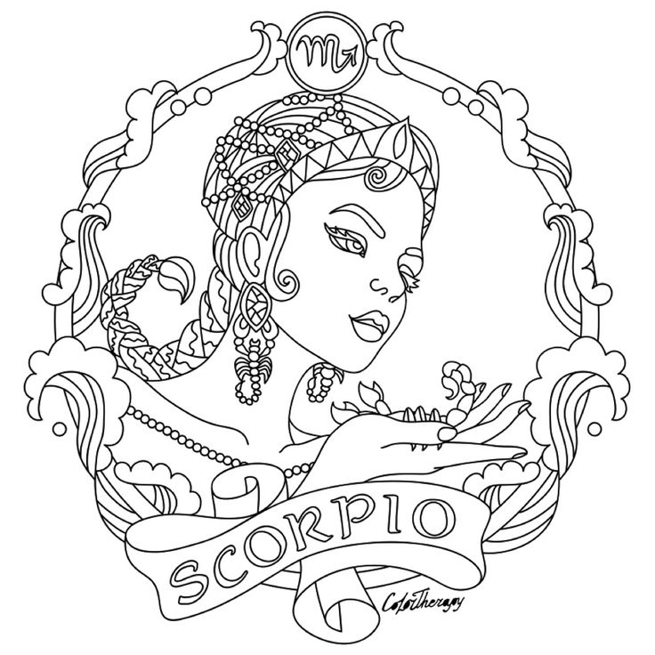 736x736 Printable Zodiac Coloring Pages 350 Best Adult Colouringzodiac