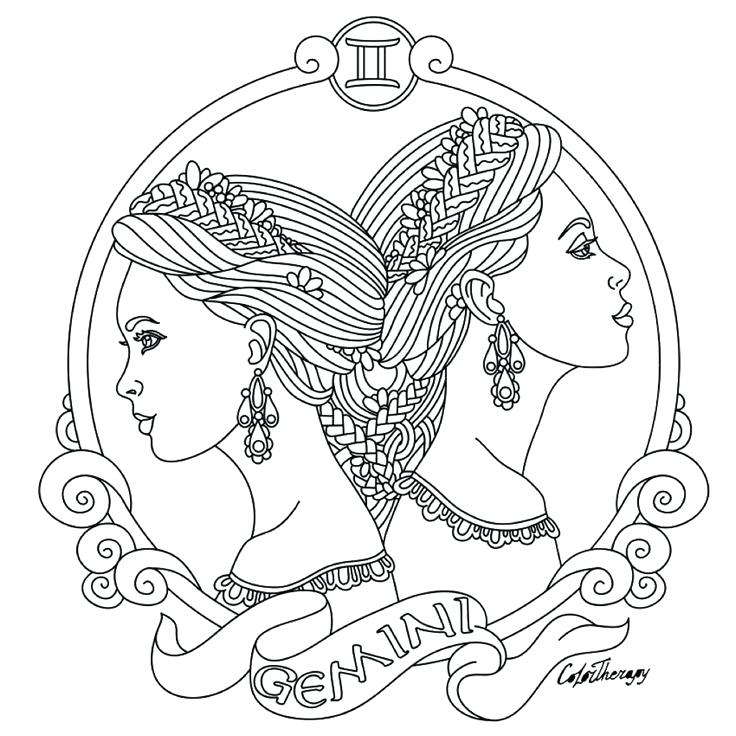 736x736 Zodiac Coloring Pages Chinese Zodiac Signs Colouring Pages