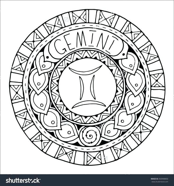 736x785 Astrology Coloring Pages Zodiac Sign Chinese Zodiac Signs Coloring