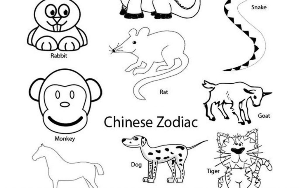 1024x645 Chinese New Year Zodiac Coloring Pages Copy Zodiac Signs Coloring