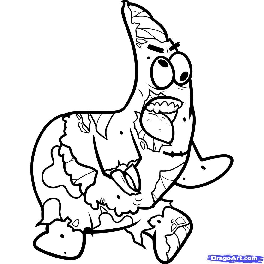 1100x1100 Cartoon Character Zombie Coloring Pages To Print Coloring Sheets