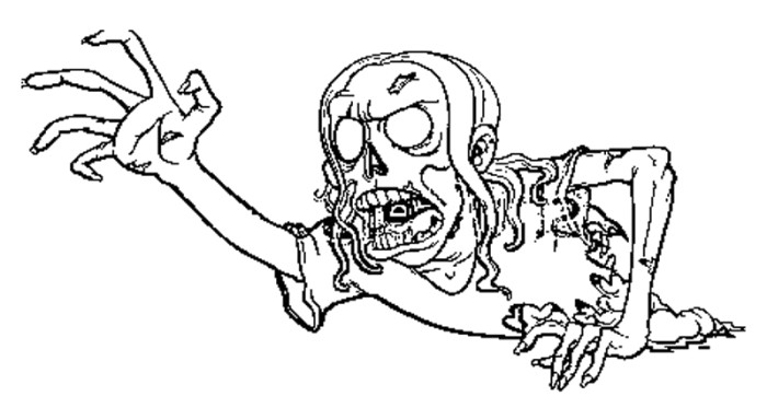 700x362 Scary Zombie Coloring Pages 39 Scary Zombie Coloring Pages Horror