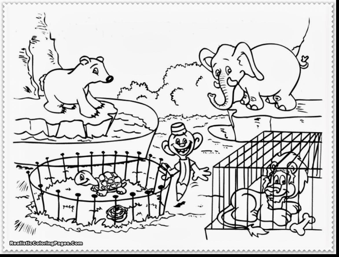 1172x891 Colossal Zoo Animal Pictures To Color Instructive Coloring Sheets