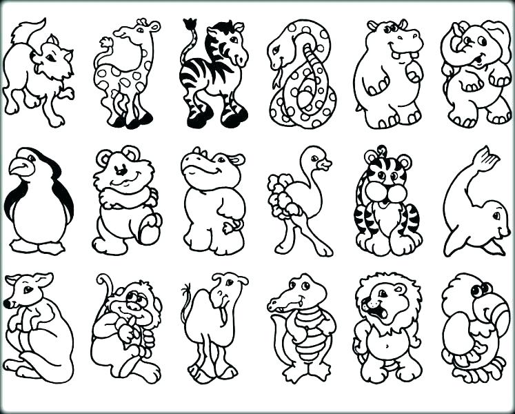 747x600 Zoo Animal Coloring Page Symmetry Coloring Pages Symmetry Coloring