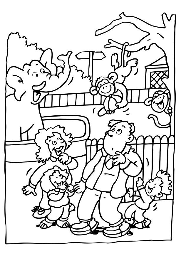 616x872 Zoo Coloring Pages For Preschoolers Coloring Page Visiting