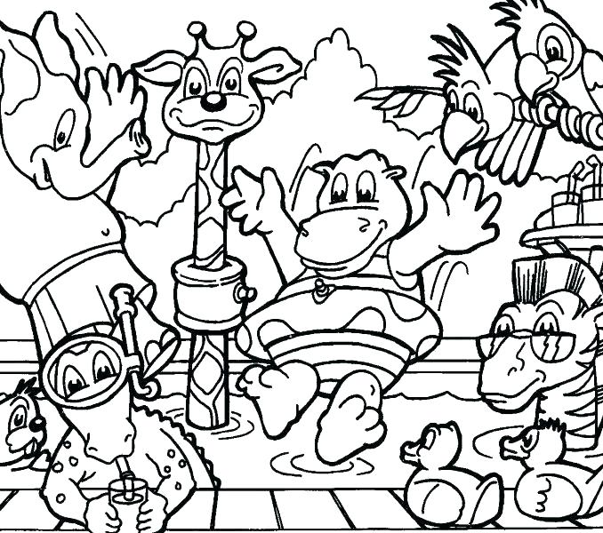 678x600 Zoo Animal Coloring Pages For Toddlers Unique Or Kindergarten