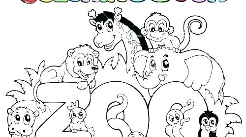 500x280 Coloring Pages Zoo Animals Coloring Pages Cute Animals Put Me