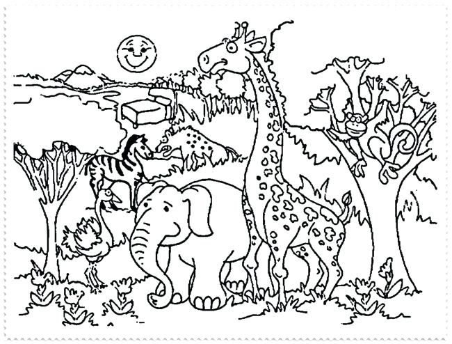 650x494 Zoo Animals Coloring Pages Printable Kids Coloring Zoo Coloring