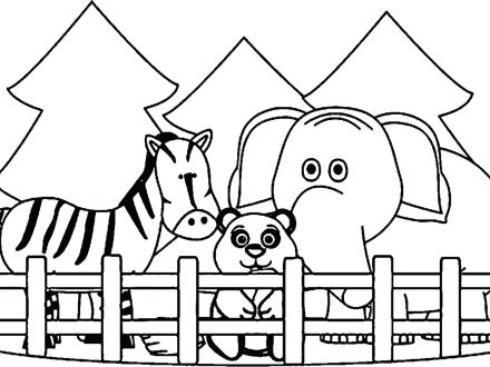 440x330 Zoo Animal Coloring Pages Zoo Coloring Pages Zoo Animals Coloring