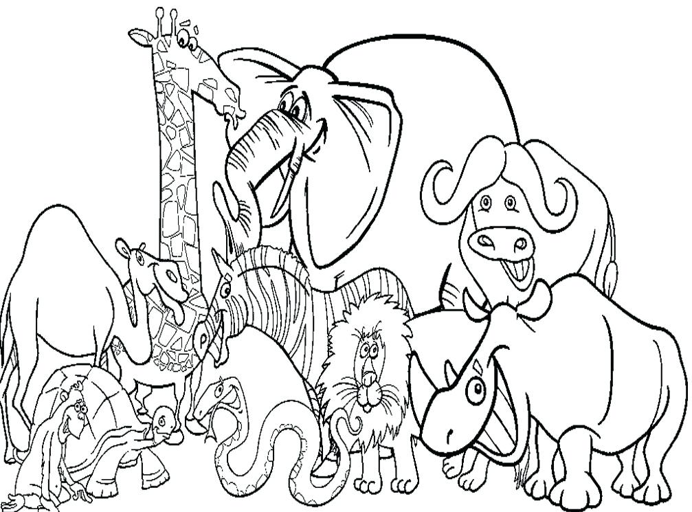 1007x745 Zoo Coloring Page Coloring Page Zoo Animals Printable Coloring