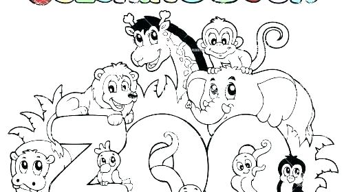 500x280 Zoo Coloring Sheets Animal Free Zoo Animal Coloring Pages Zoo
