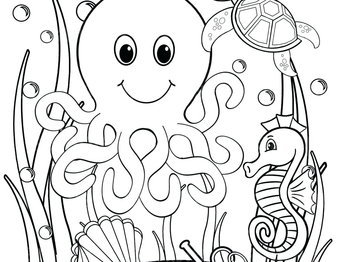 1159x900 Ocean Coloring Sheets For Adults Seahorse Page Adult Sheet