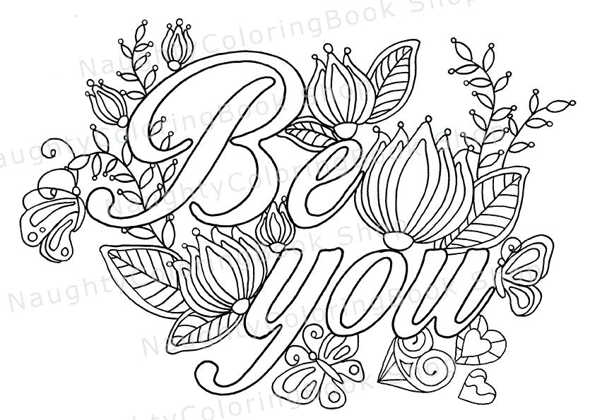 842x595 Be You Coloring Page Law Of Attraction Or Zoom Tumblr Quotes