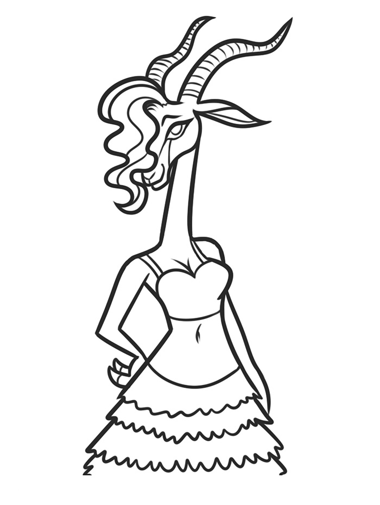 1300x1727 Zootopia Free To Color For Children