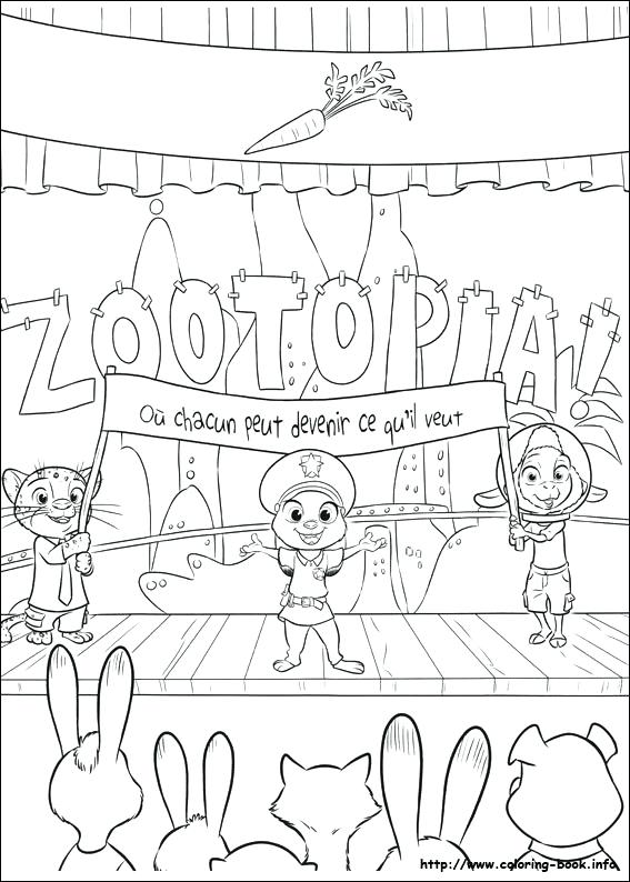 567x794 Zootopia Coloring Pages Printable Coloring Picture Zootopia