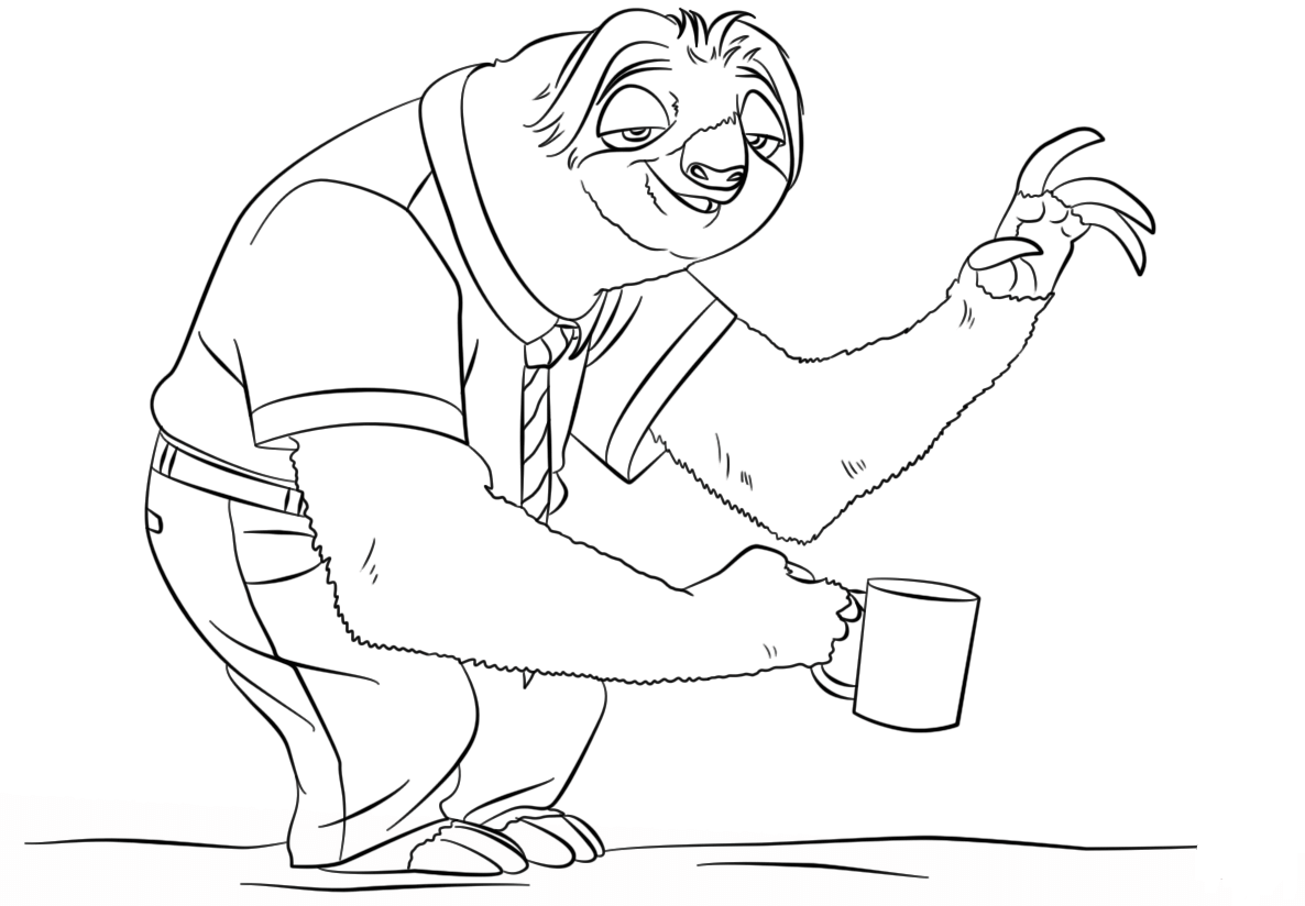 1186x824 Kids Under 7 Zootopia Printables Coloring Pages