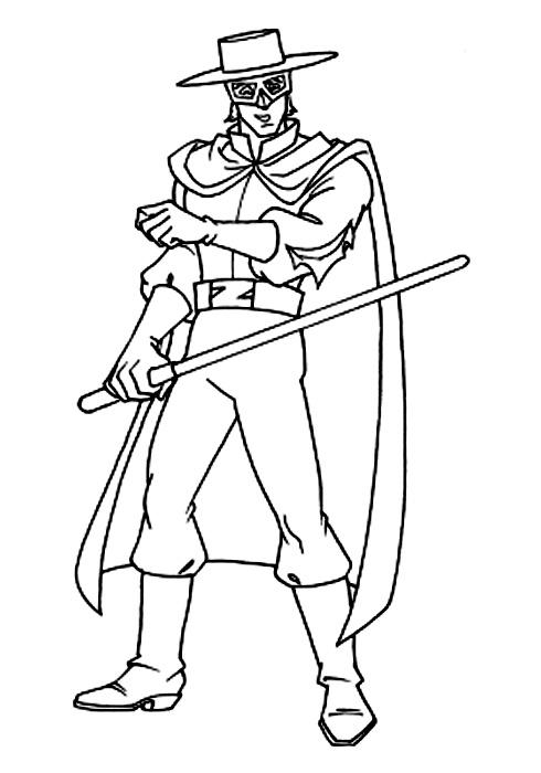 490x700 Zorro Coloring Pages 1