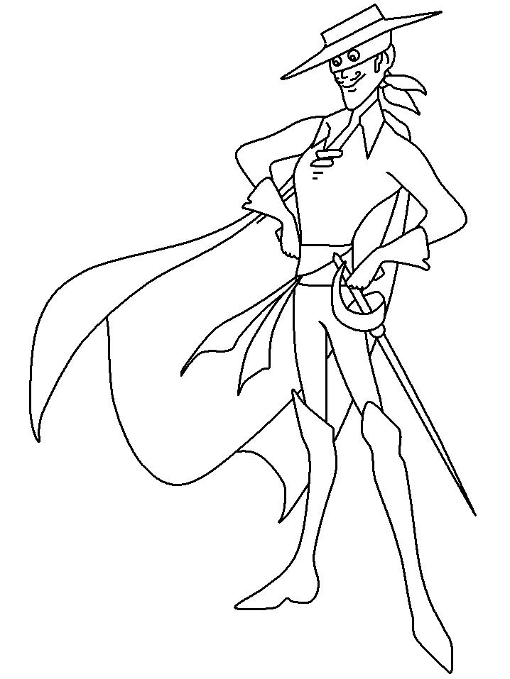 718x957 Zorro Coloring Pages 2