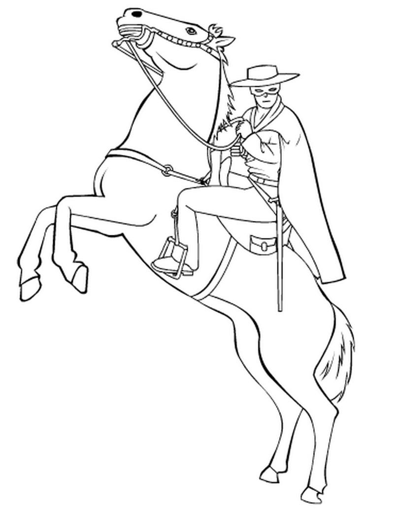 800x1046 Zorro Coloring Pages 4