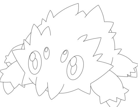 476x370 Zubat Pokemon Coloring Page