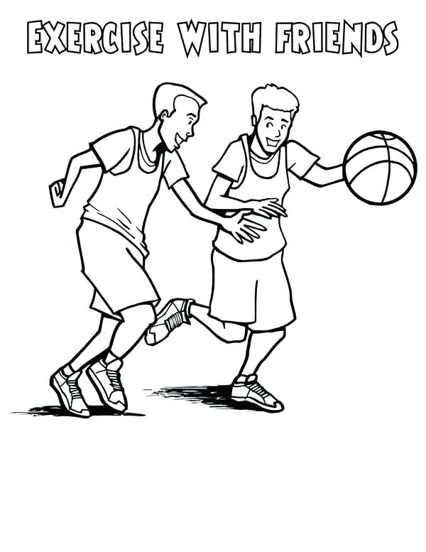 600x777 Workout Coloring Pages