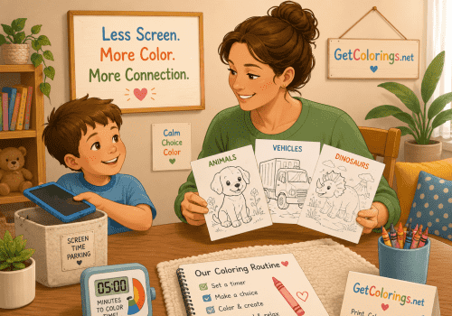 How to Create a Screen-Free Coloring Routine for Kids