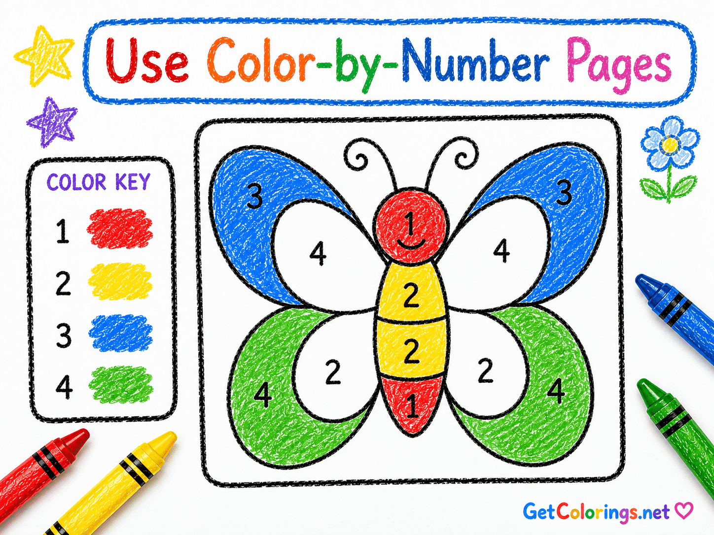 Examples showing the number two turned into a swan and eight turned into a snowman